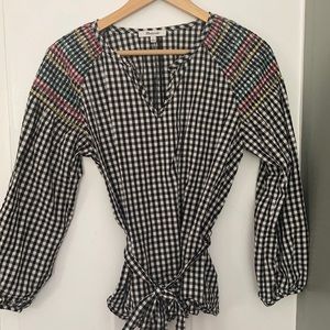 Madewell Checked Top